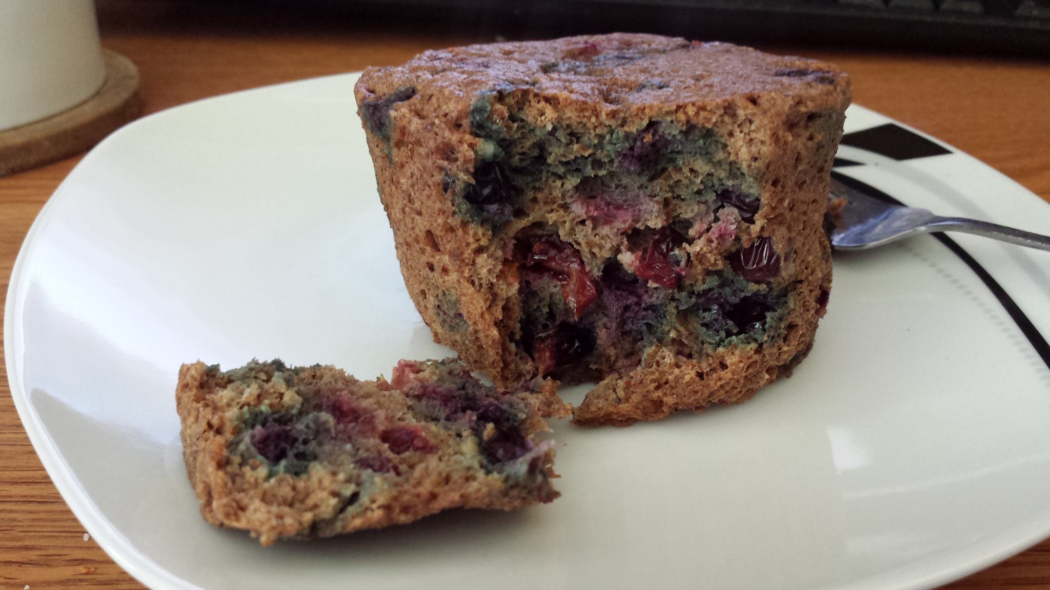 Paleo Blueberry Mug Muffin.